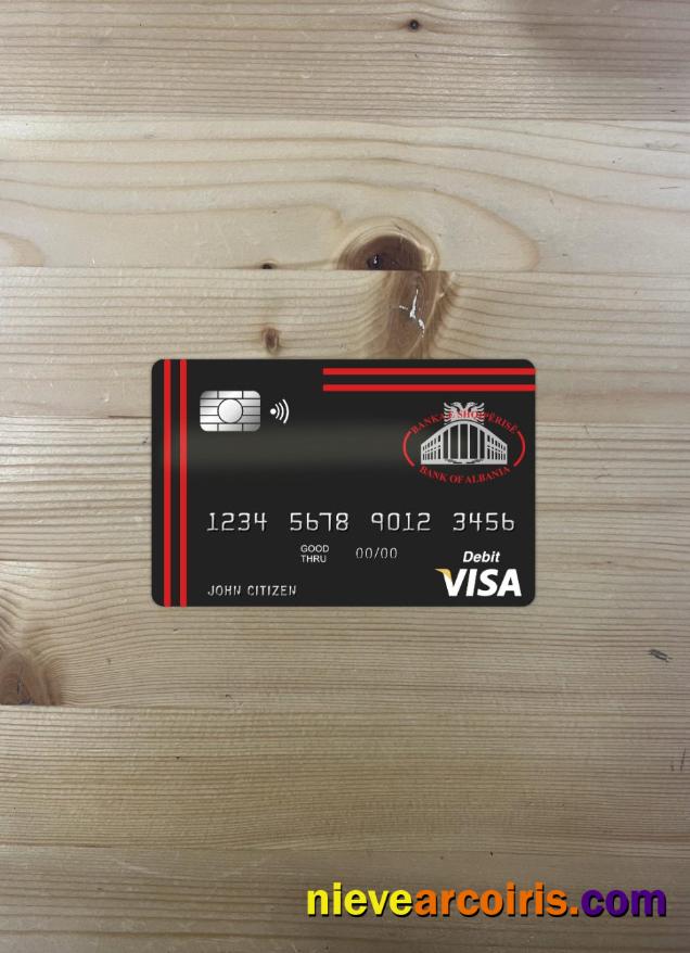 Albania Bank of Albania bank visa card photolook
